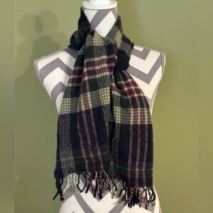 Ralph Lauren lambswool plaid scarf